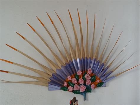 Palm Leaf Art Palm Leaf Art Palm Leaves Hand Fan Crafts