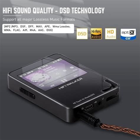 Hifi Walker H Touch Lecteur Mp Bluetooth Cran Tactile Hd