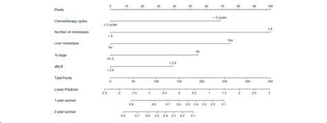 Nomogram A For Predictions Of And Year Overall Survival Os In