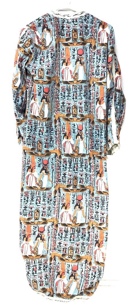 Lot - Vintage Egyptian Print Dress