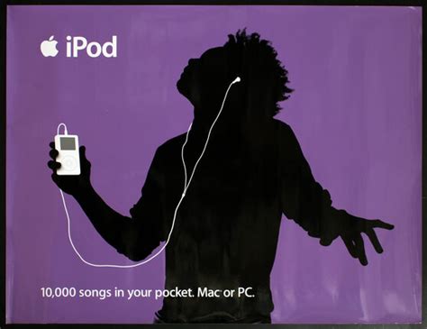 Ipod Apple Computers 38 1st Series Decal Poster Purple Original