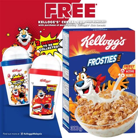 Tkm Kelloggs Frosties Breakfast Cereal Free 1 Cereal Cup 300g