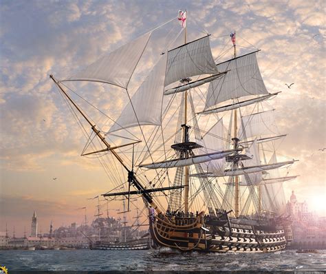 Линейный корабль Hms Victory флагман НельсонаСпущен на воду 7 мая