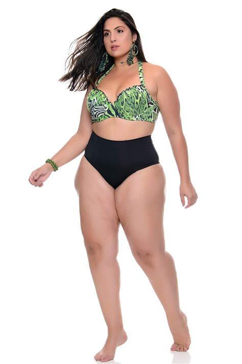 Biquíni Plus Size Bojo Calcinha Hot Pants Vk Moda Plus Size