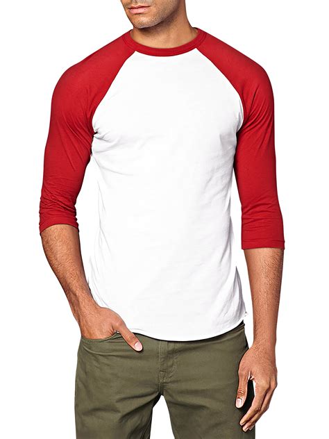 Mens 3 4 Sleeve Raglan Baseball T Shirt