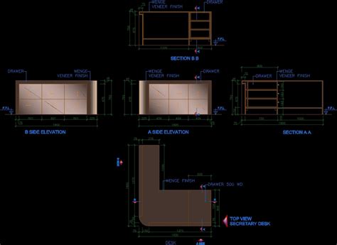 Reception Counter Dwg Block For Autocad • Designs Cad