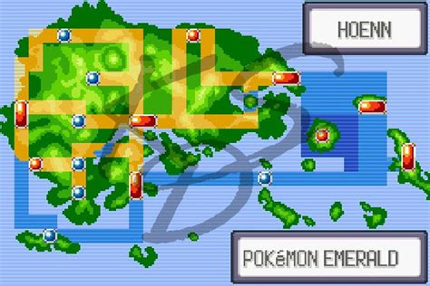 Hoenn Region Karte Kreuzstichmuster Etsyde