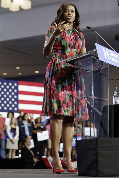 Michelle Obamas Campaign Shoe Style Photos Footwear News