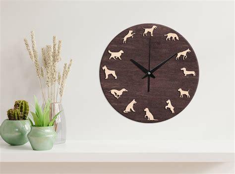 Dog Wall Clock,dog Clocks for Wall,dog Wall Decor,pet Clock,wood Wall ...