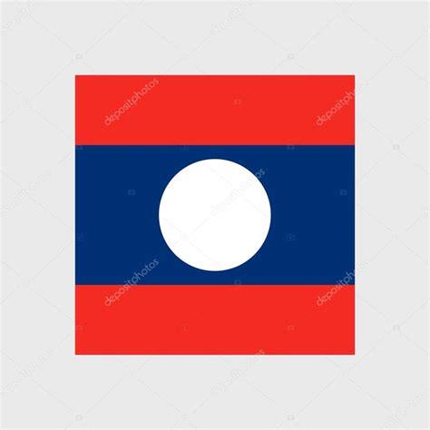 Laos National Flag Stock Vector By © 109963858