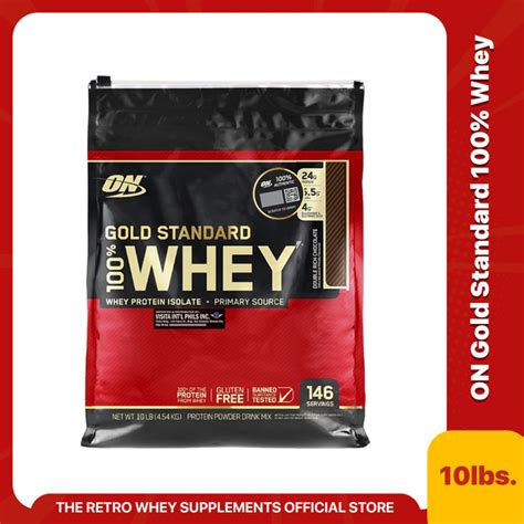 On Gold Standard 100 Whey 10lbs Sealed The Retro Whey Supplements Optimum Nutrition