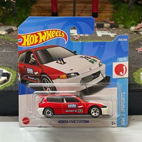 Jual Hot Wheels Honda Civic Custom Asada Red Short Card Shopee Indonesia