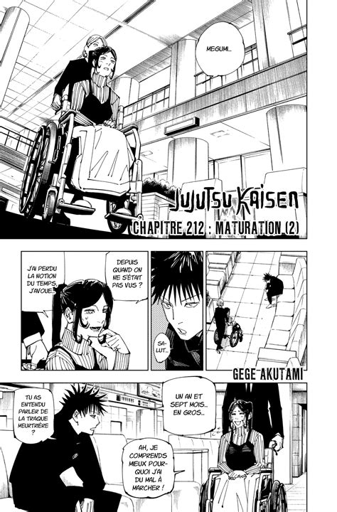 Jujutsu Kaisen Chapitre 212 VF - Lire Jujutsu Kaisen Chapitre 212 en