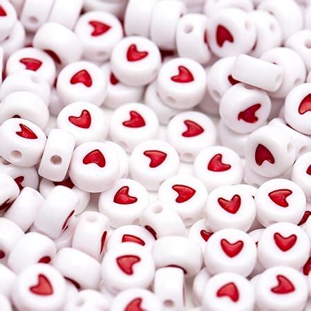 Amazon Amaney 1400 Pieces 4x7mm Alphabet Beads White Round Acrylic