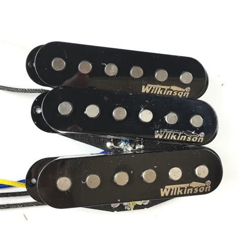 Wilkinson Premium S Wvs Alnico V Single Coil Guitar Pickups Black