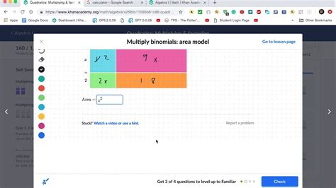 Math Help Multiply Binomials Area Model YouTube