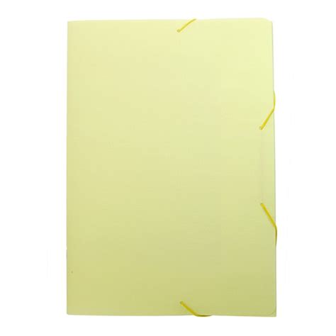 Pasta Aba El Stico Of Cio Dello Linho Serena Amarelo Pastel C Pcs