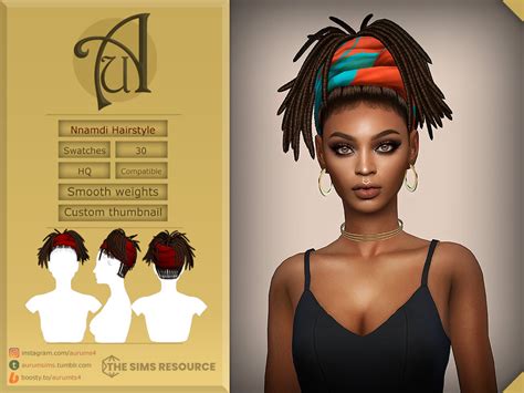 The Sims Resource Nnamdi Updo Locs Hairstyle