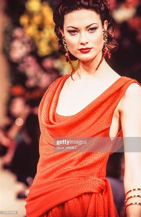 Shalom Harlow Walks The Runway At The Yves Saint Laurent Haute