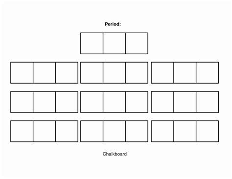 Free Printable Classroom Seating Chart Template - Printable Templates