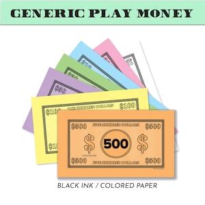 Play Money / Fake Money / Generic Game Money - Etsy