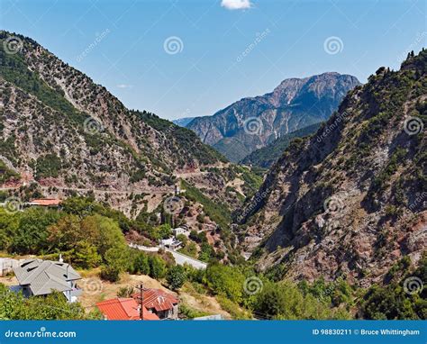 Pindus Mountains, Karpenisi, Greece Stock Image - Image of valleys, karpenisi: 98830211