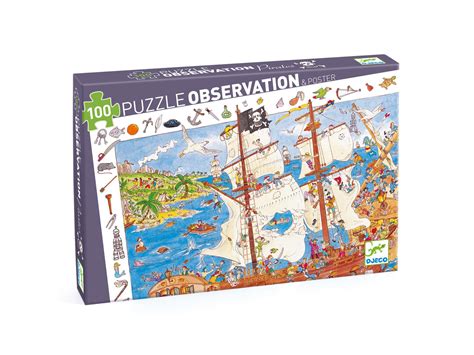 Djeco Puzzles Observation Les Pirates Pcs