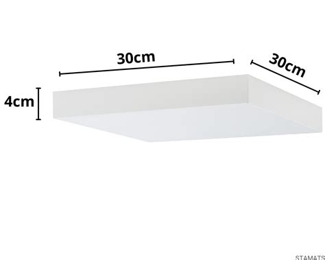 Lampa do sufitu plafon LED kwadrat 30x30cm 3000K biały Novodworski Lid