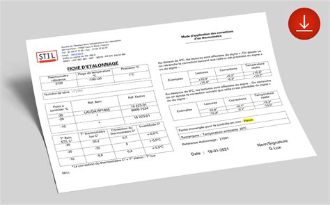 Stil Etalonnage De Vos Instruments De Mesure