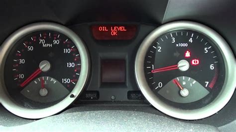 Renault Megane Dashboard Warning Lights