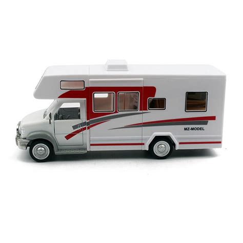 Luxury Camper Van Motorhome 128 Model Car Diecast Toy Vehicle T Red