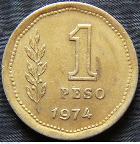 1 Peso 1974 Republica 1970 1979 Argentina Monedă 28771