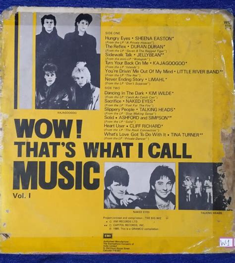 Wow That S What I Call Music Vol 1 WOW 1 LP Record Condition