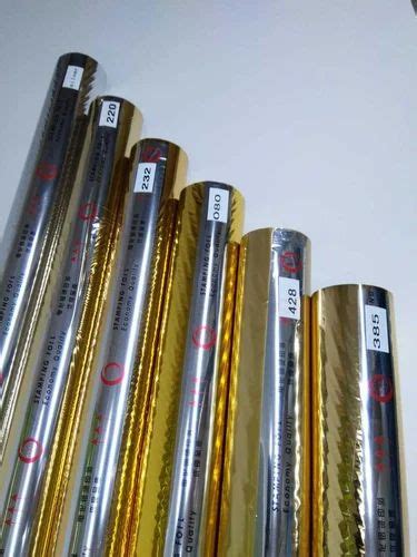STP Foils PET Hot Stamping Foil Size Mm To Mm And Also Jumbo S At Rs Roll In Chennai