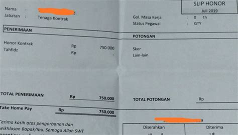 Contoh Slip Gaji Karyawan Restoran Info Tentang Contoh Slip Gaji