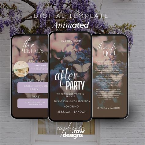 Wedding After Party Electronic Invite With Photo, Happily Ever After ...