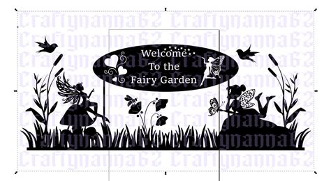 Welcome To The Fairy Garden Svgdxfpng Etsy