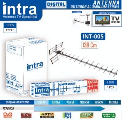 Jual Antena Tv Luar Outdoor Digital Intra Int Free Kabel Di Lapak