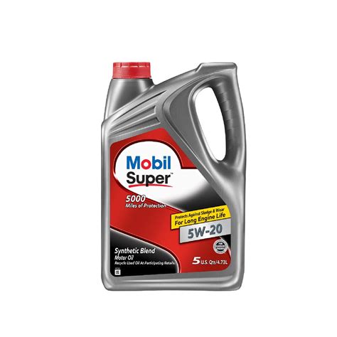 Mobil Super 1000 5W 20 Syn Blend Crescent Oil