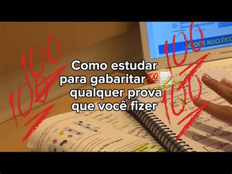 Como Estudar Para Gabaritar Qualquer Prova Que Voc Fizer Youtube