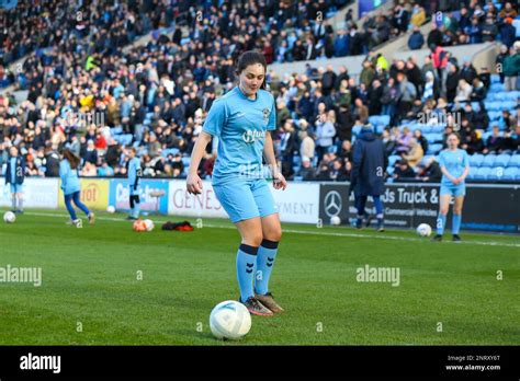 A Coventry City Girls Fc Player On The Pitch During Half Time Of The Sky Bet Championship Match