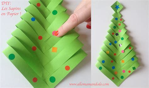 Fabrique Des Sapins En Papier DIY Facile Et Rapide Allo Maman Dodo