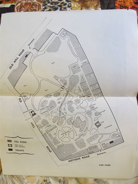 Auckland Zoo Map c. 1965. - ZooChat