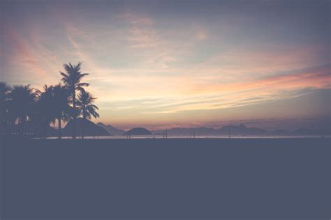 Copacabana Beach Rio De Janeiro Brasilien Lizenzfreies Bild