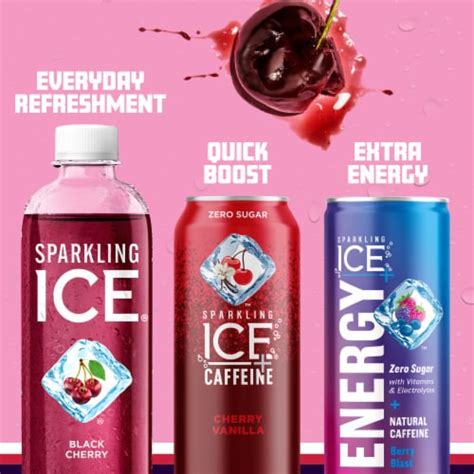 Sparkling Ice® Black Cherry Flavored Sparkling Bottled Water, 17 fl oz - Fry’s Food Stores