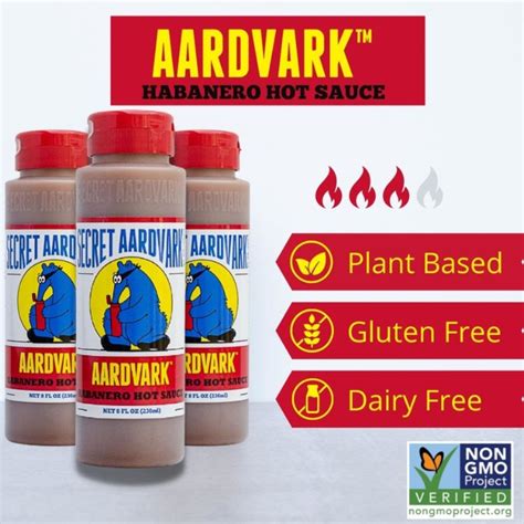 Secret Aardvark Habanero Hot Sauce Oz Us Foods Chef Store