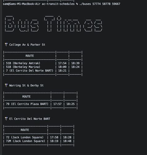 GitHub - sampoder/ac-transit-schedules: A little CLI tool I use to get AC transit schedules.