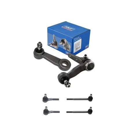 Kit 4 Terminal Direção 2 Braços Pitman Auxliar S10 Blazer 95 11 Skf