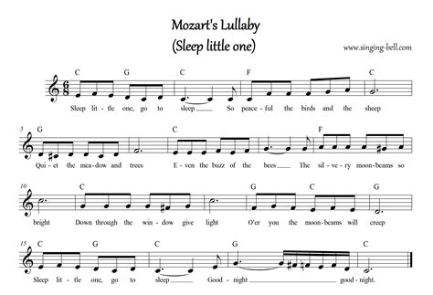 Mozart's Lullaby (Sleep, Little One) | Free Nursery Rhymes