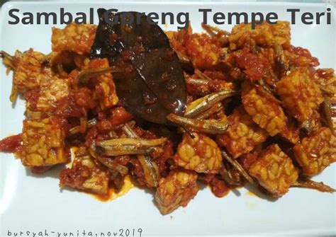 Resep Sambal Goreng Tempe Teri Oleh Bursyah Yunita Cookpad